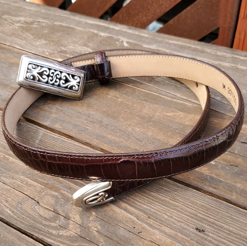 Brighton Brown Leather Belt. GUC.